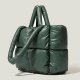 Women Quilted Puffy Handbag Light Winter Down Cotton Padded Shoulder Bag